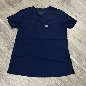 FIGS Katarina scrub top navy